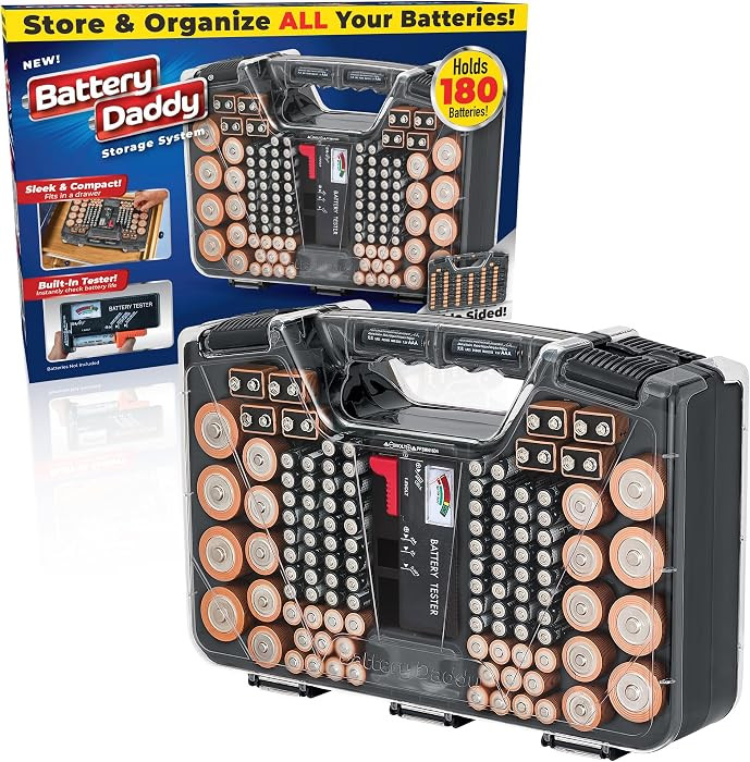 Ontel Organizer Storage Case & Tester, Holds 180, Charcoal | Amazon (US)