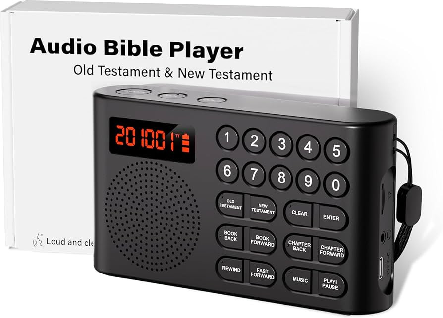 KJV Audio Bible Player, King James Version Electronic Bible, New and Old Testament KJV Talking Au... | Amazon (US)