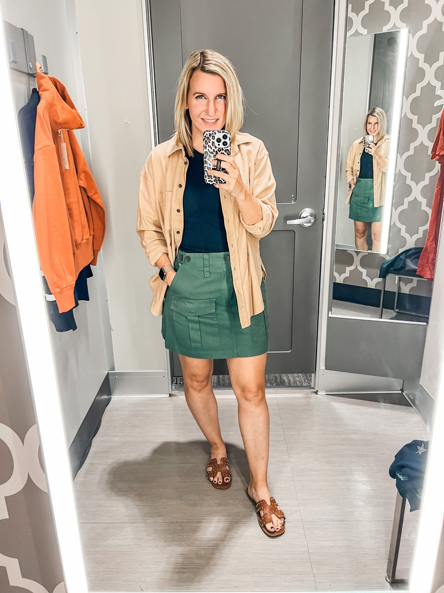 Loving this utility skirt and solid shacket trend this fall. 
Women’s dress, fall outfits 

#LTKfindsunder50 #LTKSeasonal