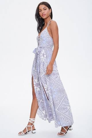 Paisley Ladder-Cutout Maxi Dress | Forever 21 (US)