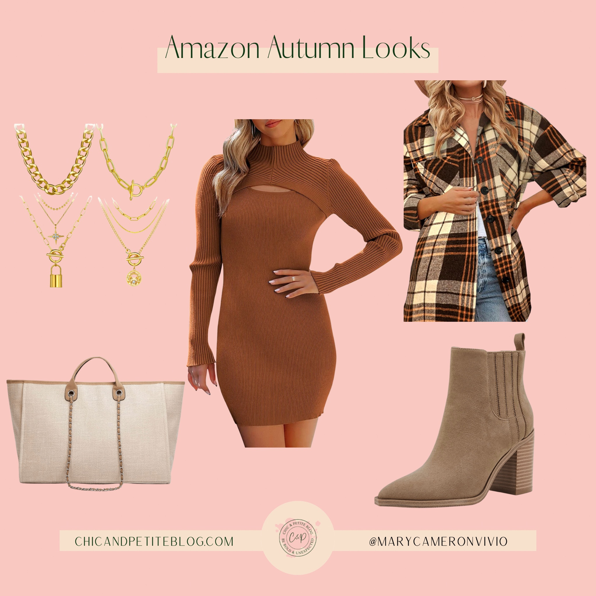 Amazon Autumn Look, Fall Fashion, Suede Booties, Fall Sweater Dresses, Flannel Shacket

#LTKunder50 #LTKunder100 #LTKSeasonal
