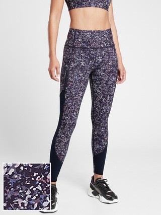 Rainier Printed Mesh Tight | Athleta
