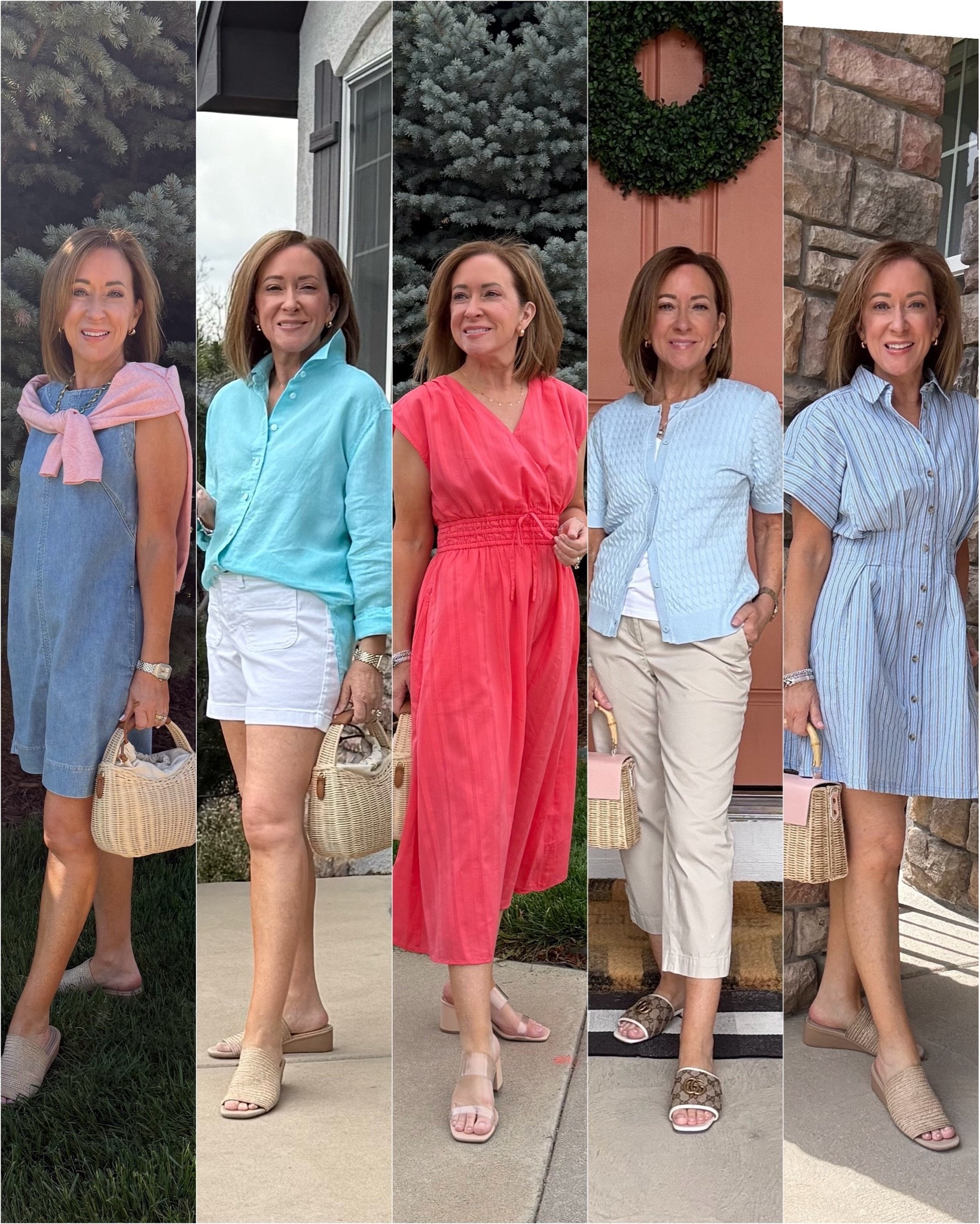 Last weeks looks👀:

Denim Dress XS

Linen Button Up PS runs big
White Shorts 2P

Coral Dress PS

Cropped Pants 2P
Cardigan XS

Striped Dress XS

#LTKootd #LTKOver40 #LTKPetite