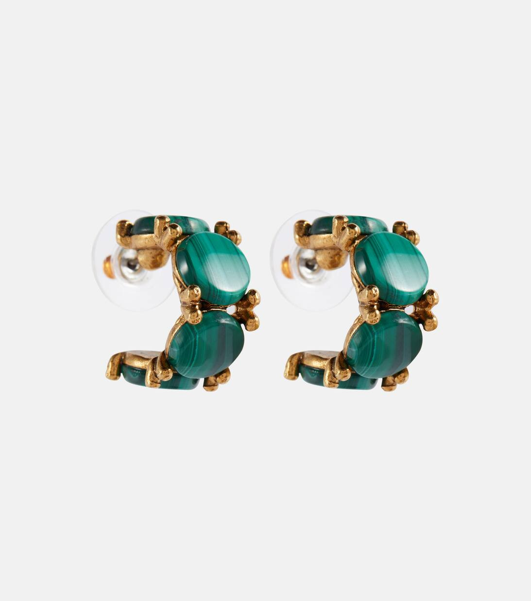 Malachite hoop earrings | Mytheresa (US/CA)
