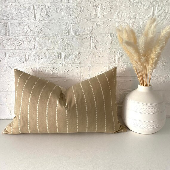 NEST Lumbar | Vintage Stripe Print Pillow Cover | Boho Pillow | Rustic | Modern Farmhouse | Marig... | Etsy (US)