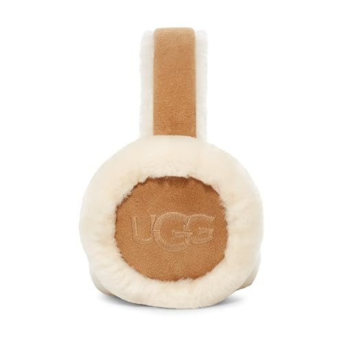 UGG Women's Water Resistant Sheepskin Earmuffs with Embroidered Logo | Amazon (US)