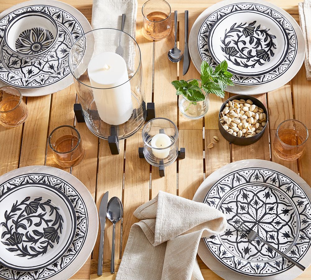 Marrakesh Melamine 12-Piece Dinnerware Set | Pottery Barn (US)
