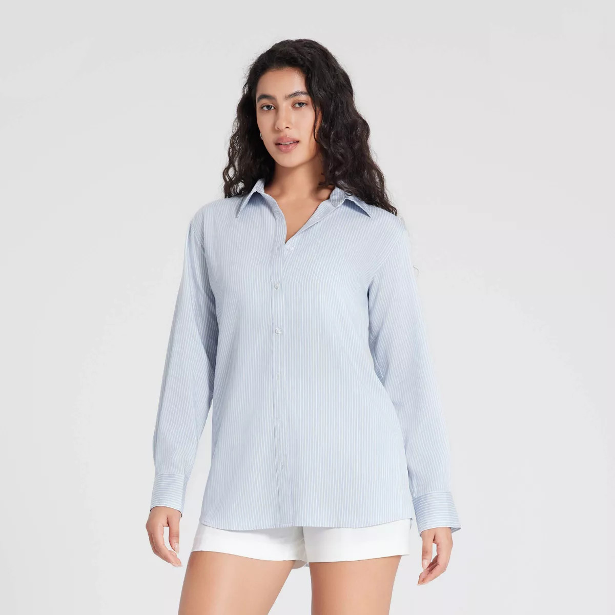 Women's Relaxed Fit Long Sleeve Button-Down Shirt - A New Day™ | Target