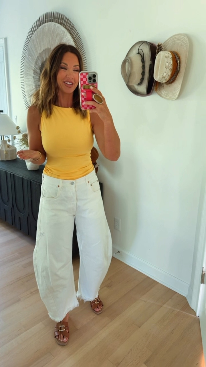 amazon tank linked! jeans are old, similar options linked ♥️

#LTKFindsUnder50 #LTKSeasonal #LTKSaleAlert