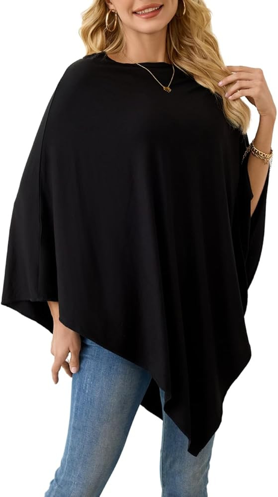Ferand Versatile Poncho Tops Lightweight Wrap Scarf | Amazon (US)