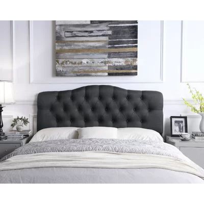 Dax Upholstered Panel Headboard Andover Mills™ Size: King, Upholstery: Charcoal | Wayfair North America