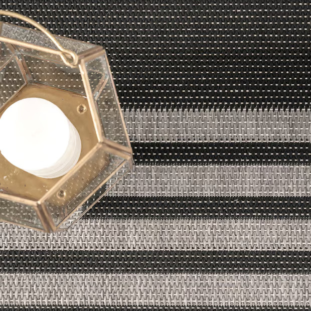 Gray Regency Stripes Indoor/Outdoor Area Rug | Rugs USA