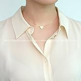 Personalized Dainty Triangle Necklace / Hand Stamped Brushed Triangle / Minimal Geometric Simple Nec | Amazon (US)