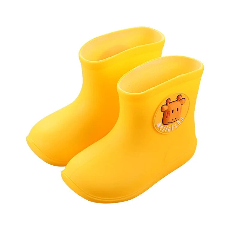 Ruziyoog Shoe Cover Waterproof Children Rain Boots Plus Velvet Warm Baby Cartoon Plus Cotton Wate... | Walmart (US)