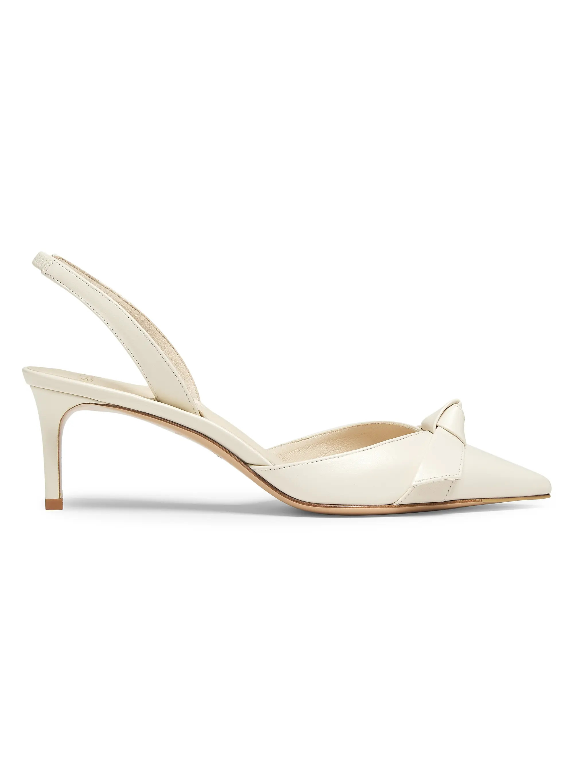 Clarita 60MM Leather Slingback Heels | Saks Fifth Avenue