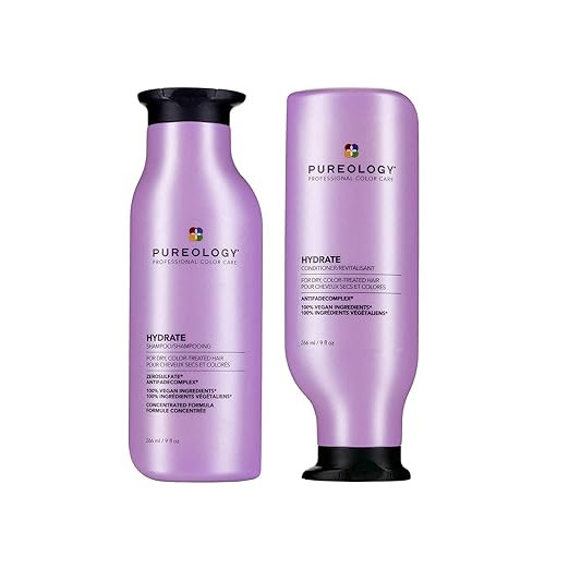 Pureology Hydrate Moisturizing Shampoo and Conditioner Set | Softens and Deeply Hydrates Dry Hair... | Amazon (US)