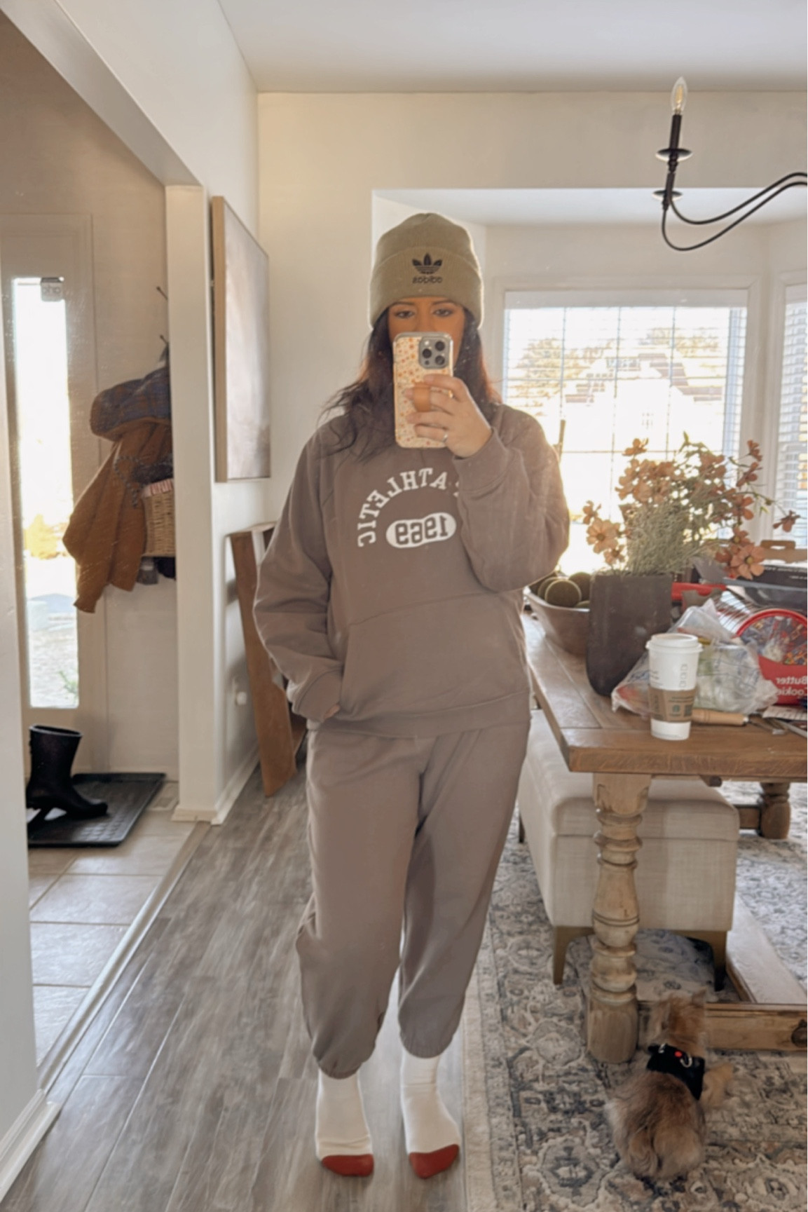 Petite, gap dusty, brown sweat suit, sweatpants sweatshirt, hoodie, winter Old Navy Adidas beanie, lucky, brand, socks, cozy outfits, winter outfits, winter attire, cold weather outfits

#LTKPlusSize #LTKMidsize #LTKStyleTip