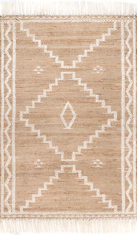 Natural Jackie Natural Textured 5' x 8' Area Rug | Rugs USA