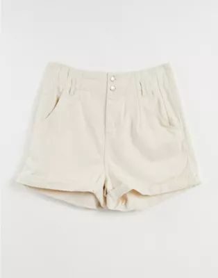 Topshop denim shorts in ecru | ASOS (Global)