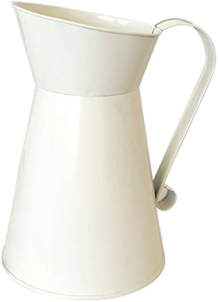 Vintage alto shabby chic crema vaso smalto brocca brocca matrimonio decorazioni per la casa durev... | Amazon (IT)