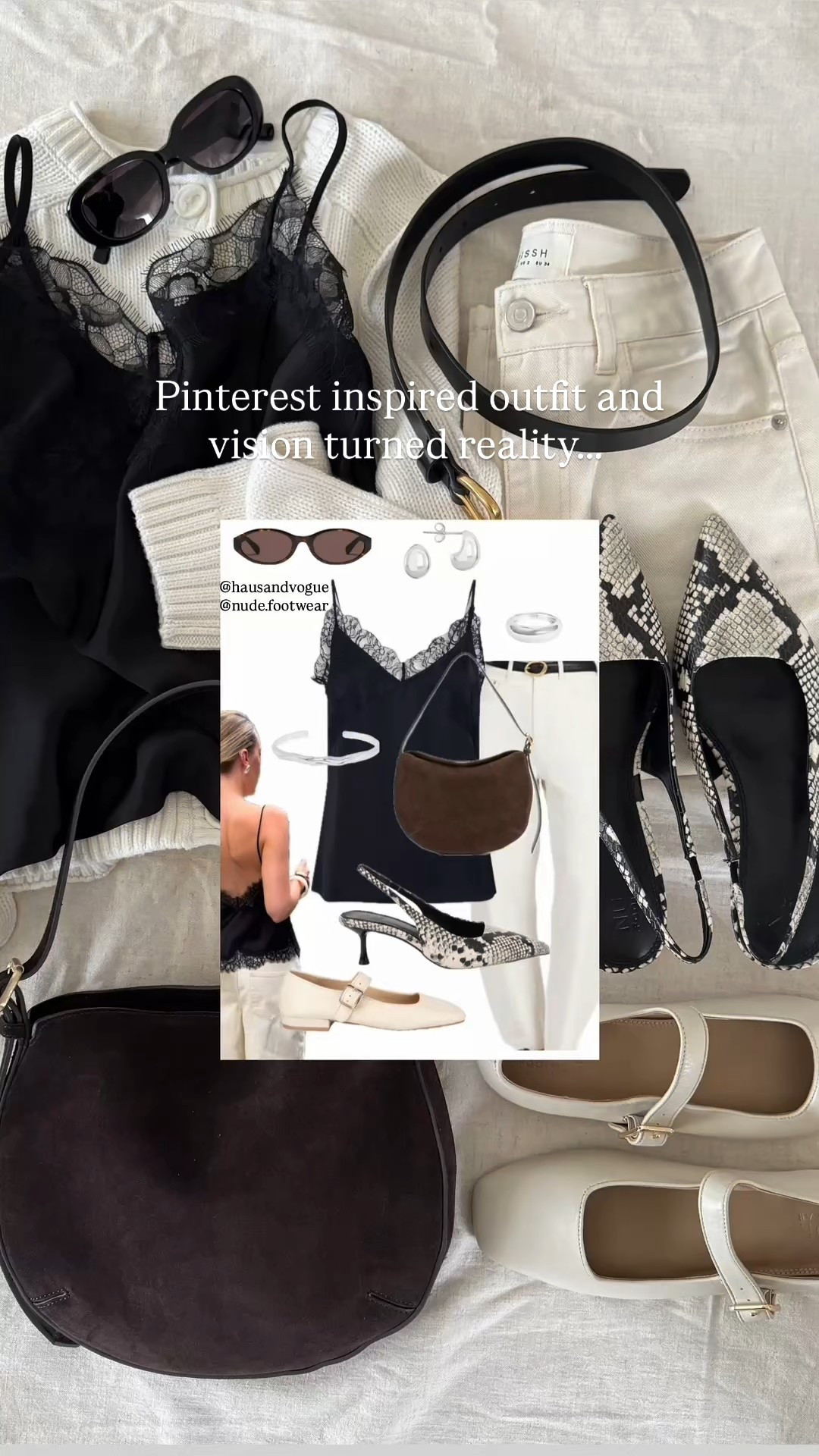 In my lace era…, and Pinterest outfit inspiration / vision board turned reality with new @nude.footwear I planned this entire outfit around these shoes and I’m obsessed! Cannot wait to wear them but for now here’s a little fashion flatlay for your Friday because the weather outside here is nothing sunny or spring, it’s pouring rain and frozen face degrees. 
Featuring some favourite key outfit pieces 🤎


#nudefootwear #gifted #newshoes #springoutfit #flatlayinspiration #outfitflatlay #virtualstylist #pinterestoutfit #lace #affordablefashion #highstreetstyle #whattoweartoday #styleatanyage #petitefashion #flatlay #ootd #outfits #outfitinspo #springfashion #flatlay #flatlayfashion #ltkaustralia #ltkfashion

#LTKaustralia #LTKspring #LTKshoes