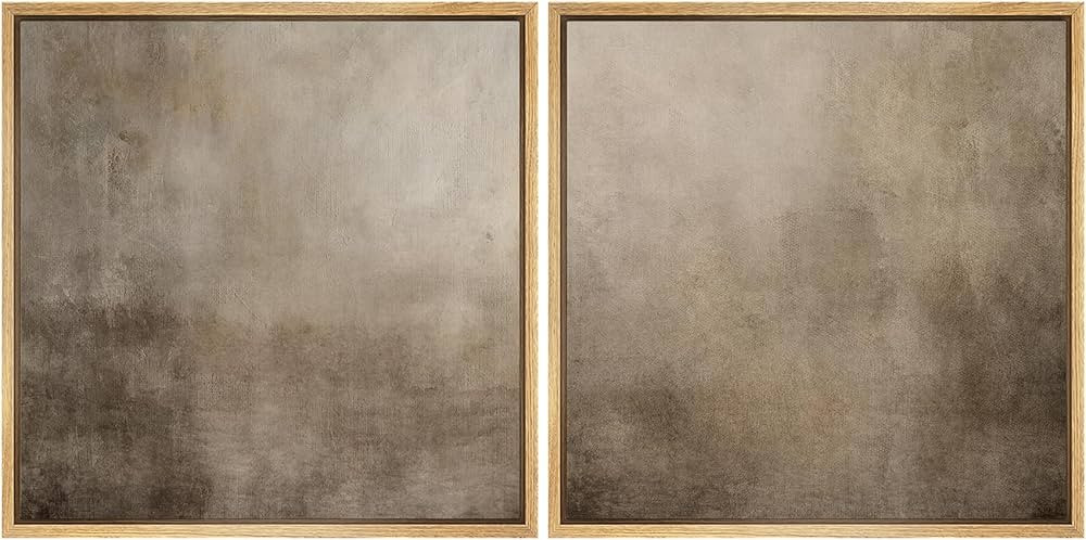 SIGNFORD Framed Canvas Print Wall Art Set Neutral Abstract Minimalist Earthy Tones Illustrations ... | Amazon (US)