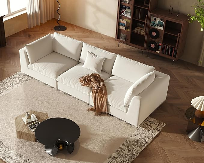 Fajiani Oversized Modular Sectional Sofa,Cloud Couch Deep Seat Sofa Cushion Covers Removable, Ove... | Amazon (US)