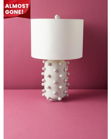 23in Ceramic Textured Dot Table Lamp | HomeGoods