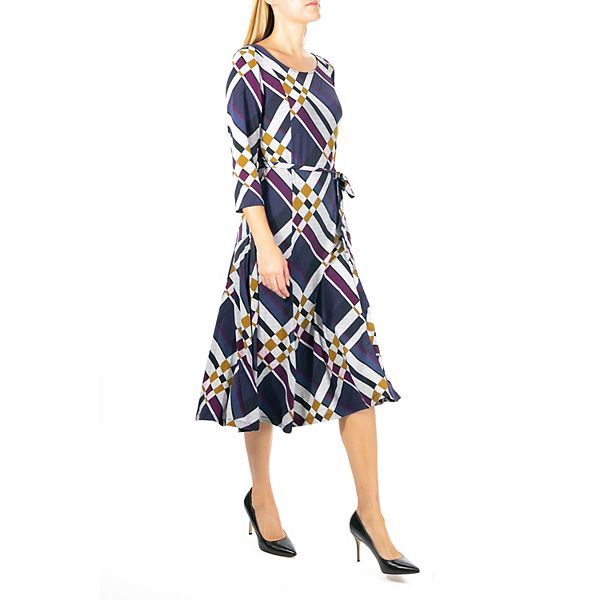 Women's Nina Leonard Print Midi Dress | Kohl's