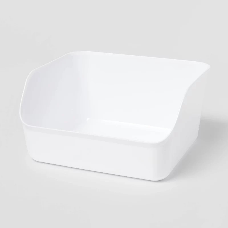 Large Open Front Flexible Storage Bin White - Brightroom™ | Target