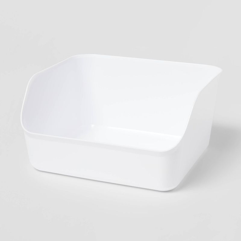 Large Open Front Flexible Storage Bin White - Brightroom™ | Target