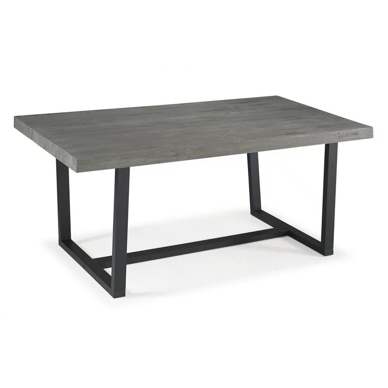 Woven Paths Rustic Farmhouse Solid Wood Dining Table, Grey | Walmart (US)