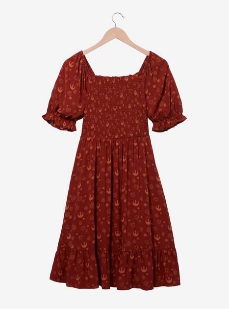 Her Universe Star Wars Rebellion Floral Allover Print Smock Dress - BoxLunch Exclusive | BoxLunch