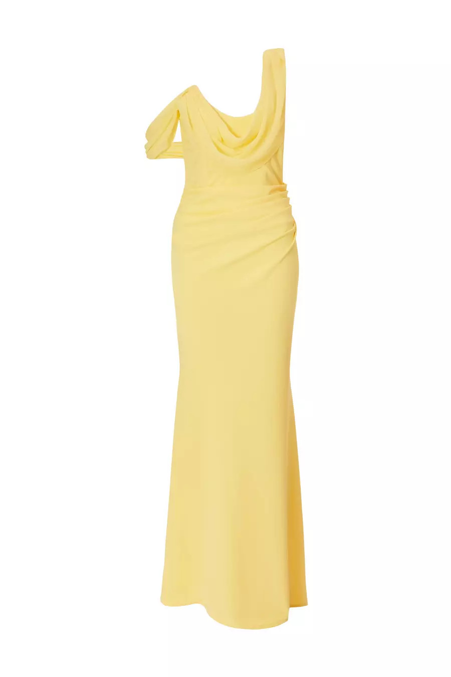 Lemon Drop Sleeve Maxi Dress | Quiz Clothing