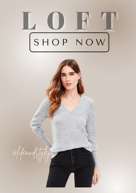 Shine bright in the Sparkle Puff Sleeve V-Neck Sweater. This glamorous piece combines comfort with a touch of dazzle, perfect for adding a hint of sparkle to your everyday style. Pair it with your favorite jeans for a chic daytime look, or dress it up with a skirt and heels for a night out. Embrace the magic of sparkle and radiate confidence wherever you go. 

#LTKSeasonal #LTKstyletip #LTKover40