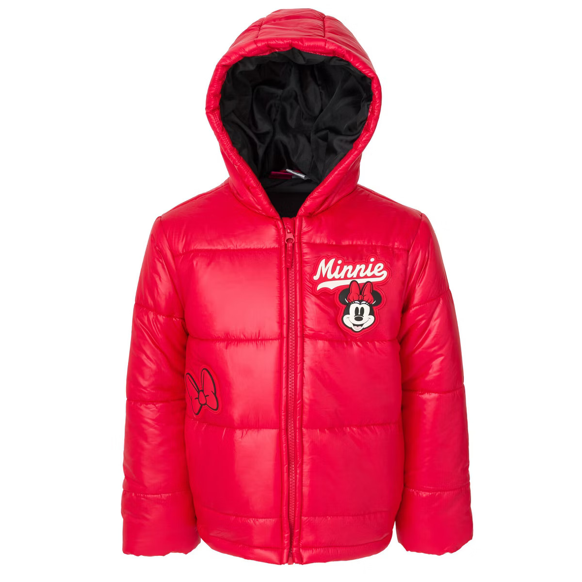 Disney Minnie Mouse Girls Zip Up Puffer Jacket Toddler Sizes 2T - 8 | Target
