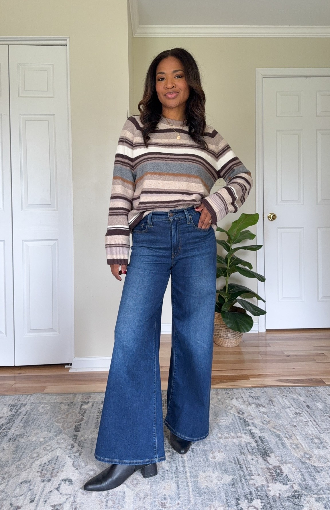 Sweater is size small. Jeans are size 27 30 L

#LTKootd #LTKgrwm #LTKOver40