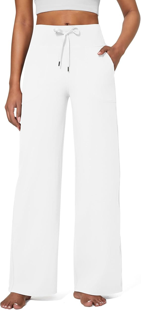 G4Free EverGoing Wide Leg Pants for Women Yoga Pants High Waist Sweatpants with Pockets Stretch L... | Amazon (US)