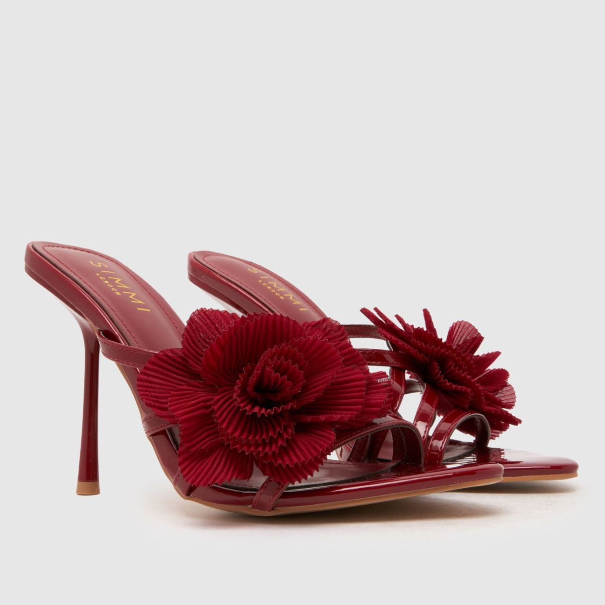 SIMMI Millie Flower in Burgundy | Schuh Ireland