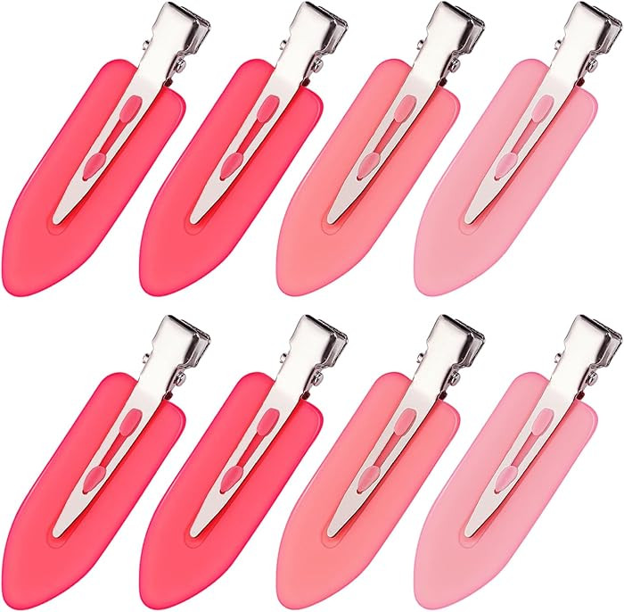 8Pcs No Bend No Crease Hair Clips- Styling Duck Bill Clips Alligator Hair Barrettes for Styling S... | Amazon (US)