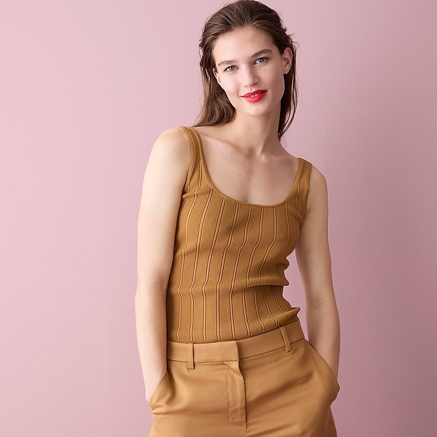 Supersculpt scoopneck sweater-tank | J. Crew US