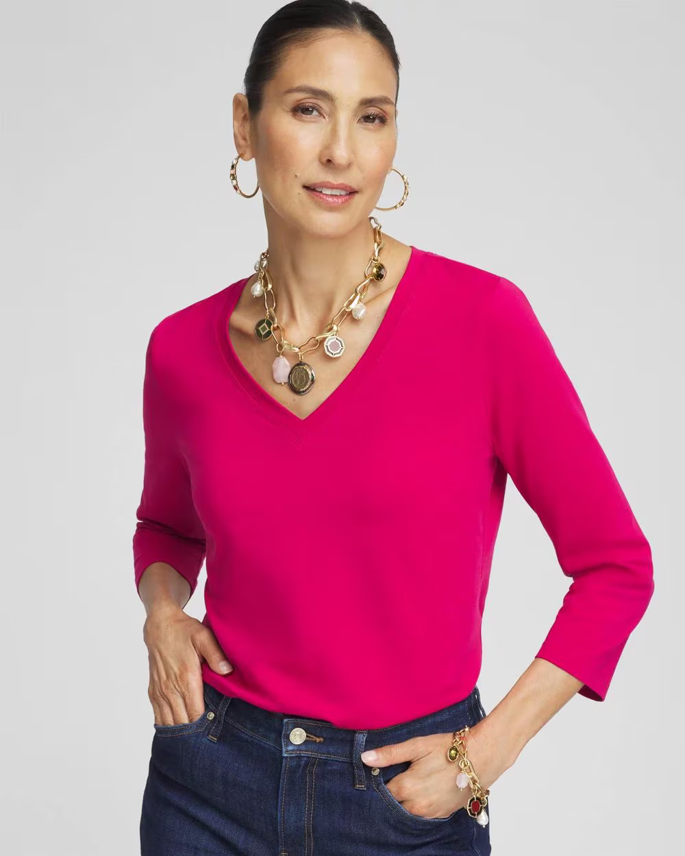 3/4 Sleeve Perfect Tee | Chico's