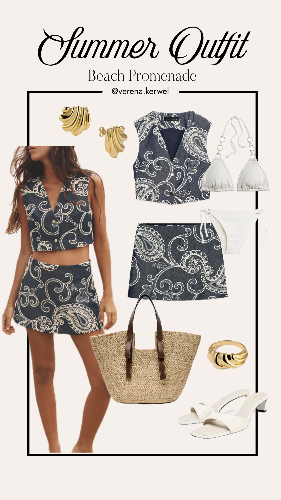 Summer Beach Promenade Outfit 🤍🌀
#zara #coord #skort 

#LTKeurope #LTKsummer #LTKdeutschland