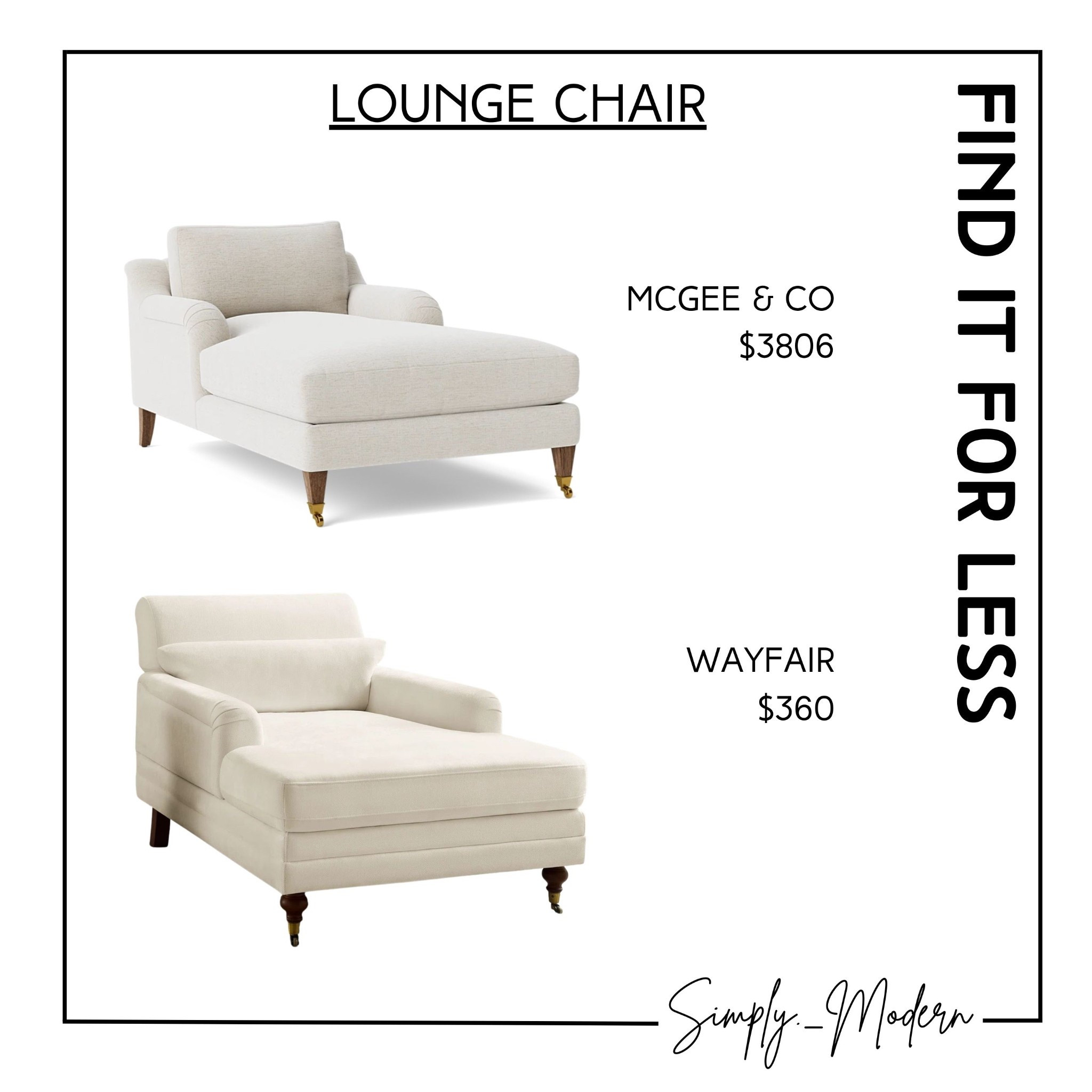 Find it for less- lounge chair

#LTKHome