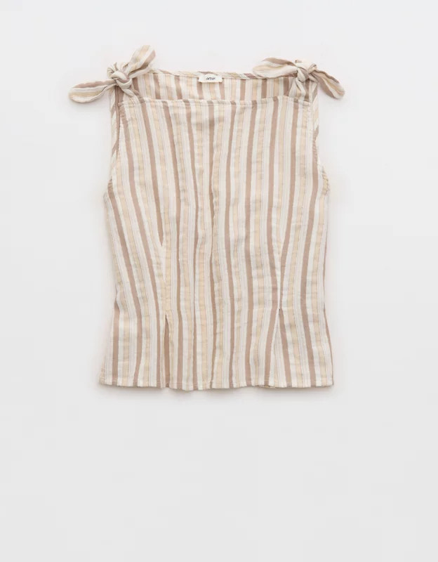 Aerie Day-Off Shoulder Tie Top | Aerie