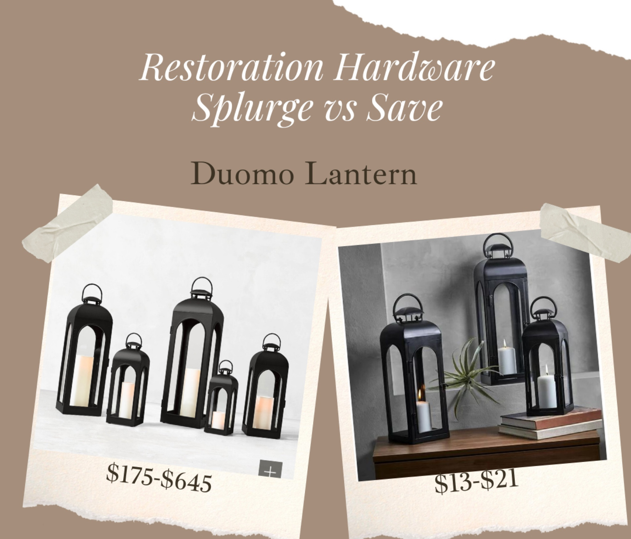 Restock alert for the amazing lookalike for the Restoration Hardware Duomo Lantern. There’s a small, medium, and large available that are all $13-21 per lantern compared to $175-$645 per lantern at RH!!! Perfect for your Christmas decor or front porch decor 😍

Looks for less, home decor, neutral decor, modern decor, arhaus, looks for less, chandelier, accent furniture, accent chair, neutral aesthetic, arhaus, restoration hardware, lantern set

#LTKSeasonal #LTKHoliday #LTKhome
