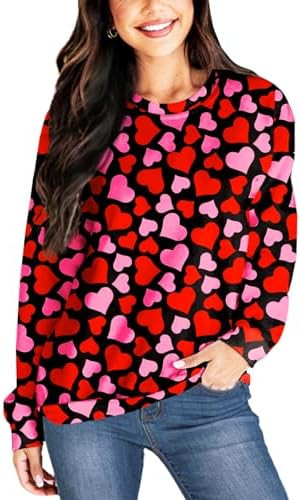 Deerose Women Valentines Sweatshirts Mardi Gras Long Sleeve Print Shirts | Amazon (US)