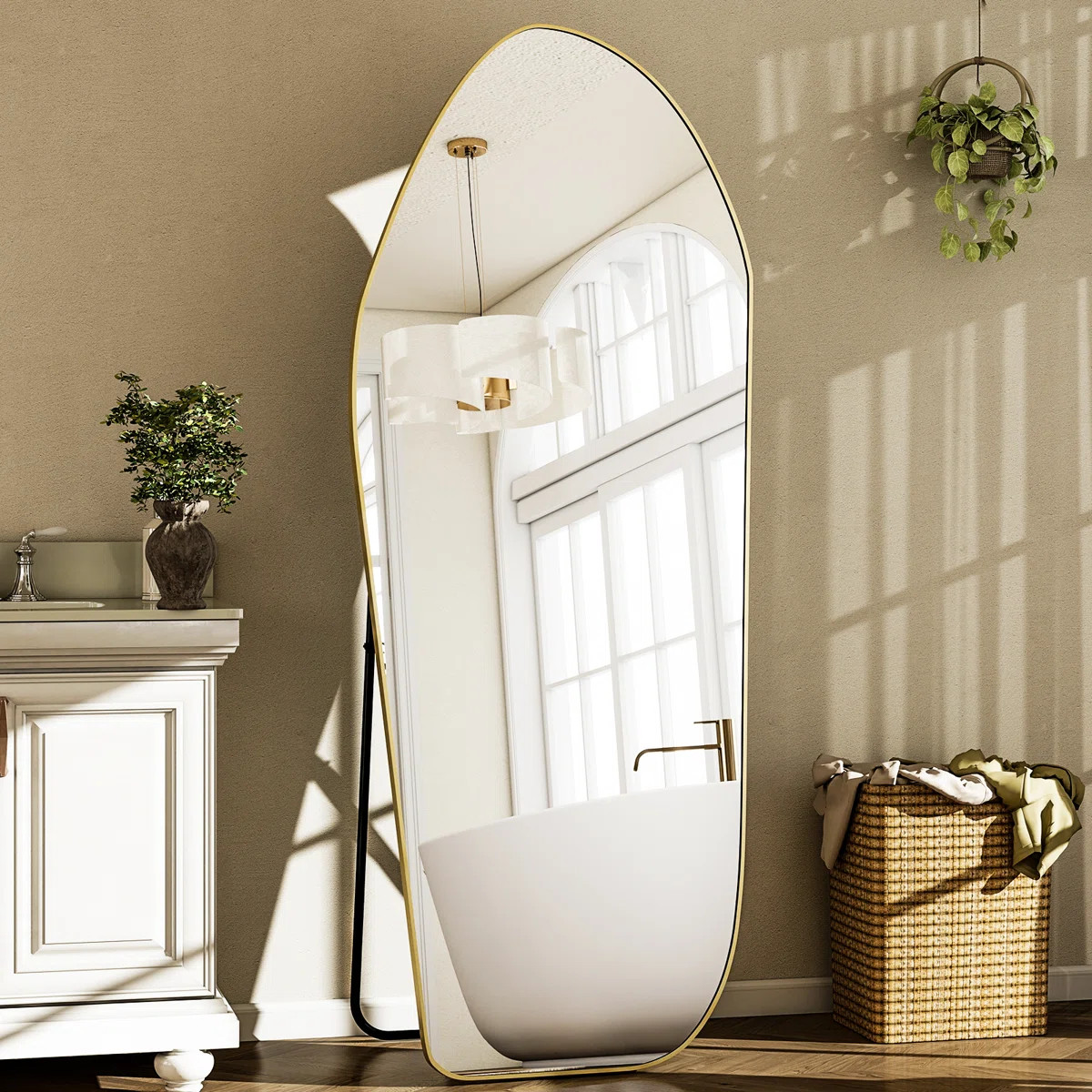 Asymmetrical Full Length Mirror | Wayfair North America