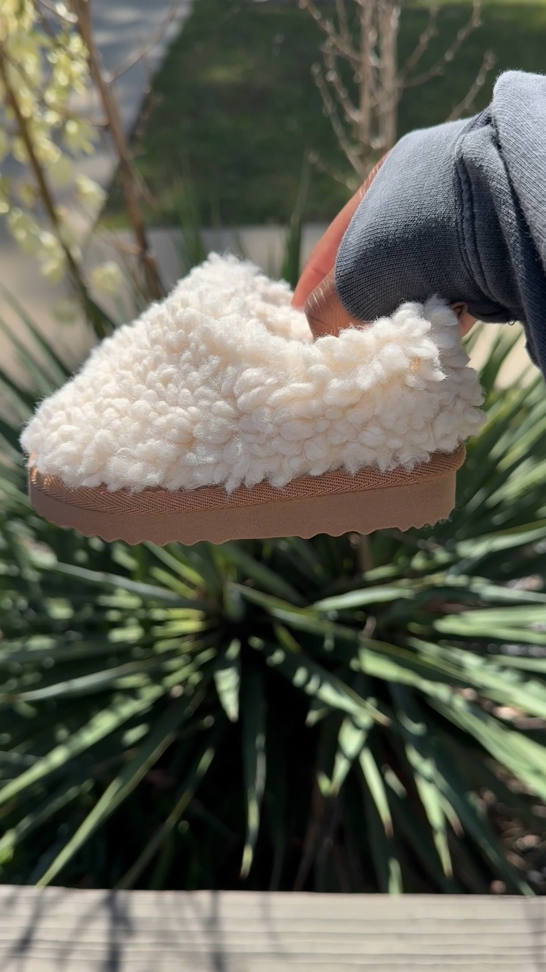 The most adorable shoe ever! I think they were meant to be house slippers but with the hard bottom we are definitely rocking these with some wide leg pants like the ones she’s wearing in the video. They also have different sizes for the whole family if that’s your thing. 🤎🤎

#LTKBaby #LTKShoeCrush #LTKKids