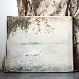 Vintage Style Swan Wall Art | Antique Farm House
